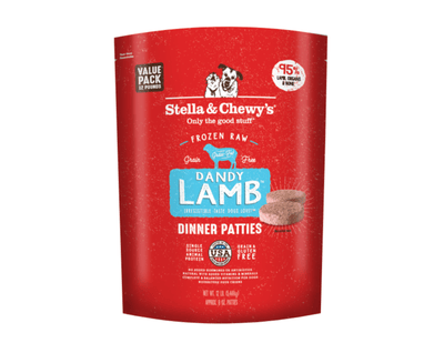 Dandy Lamb Dinner Patties - Frozen Raw Dog Food - Stella & Chewy's