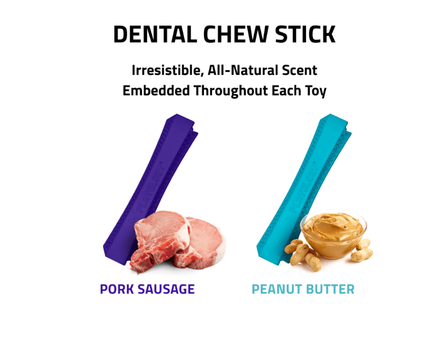 Dental Chew Stick Peanut Butter Scent - Playology - PetToba-Playology