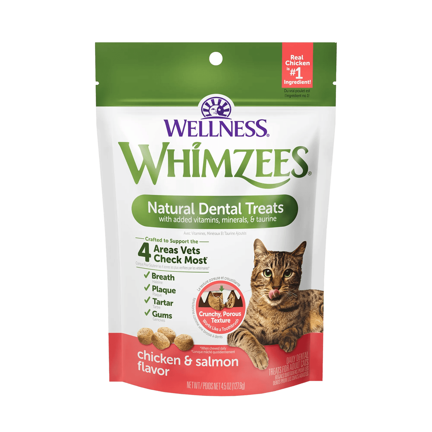 Dental Treats Chicken & Salmon Flavor 2oz - Cat Treat - Whimzees - PetToba-Whimzees