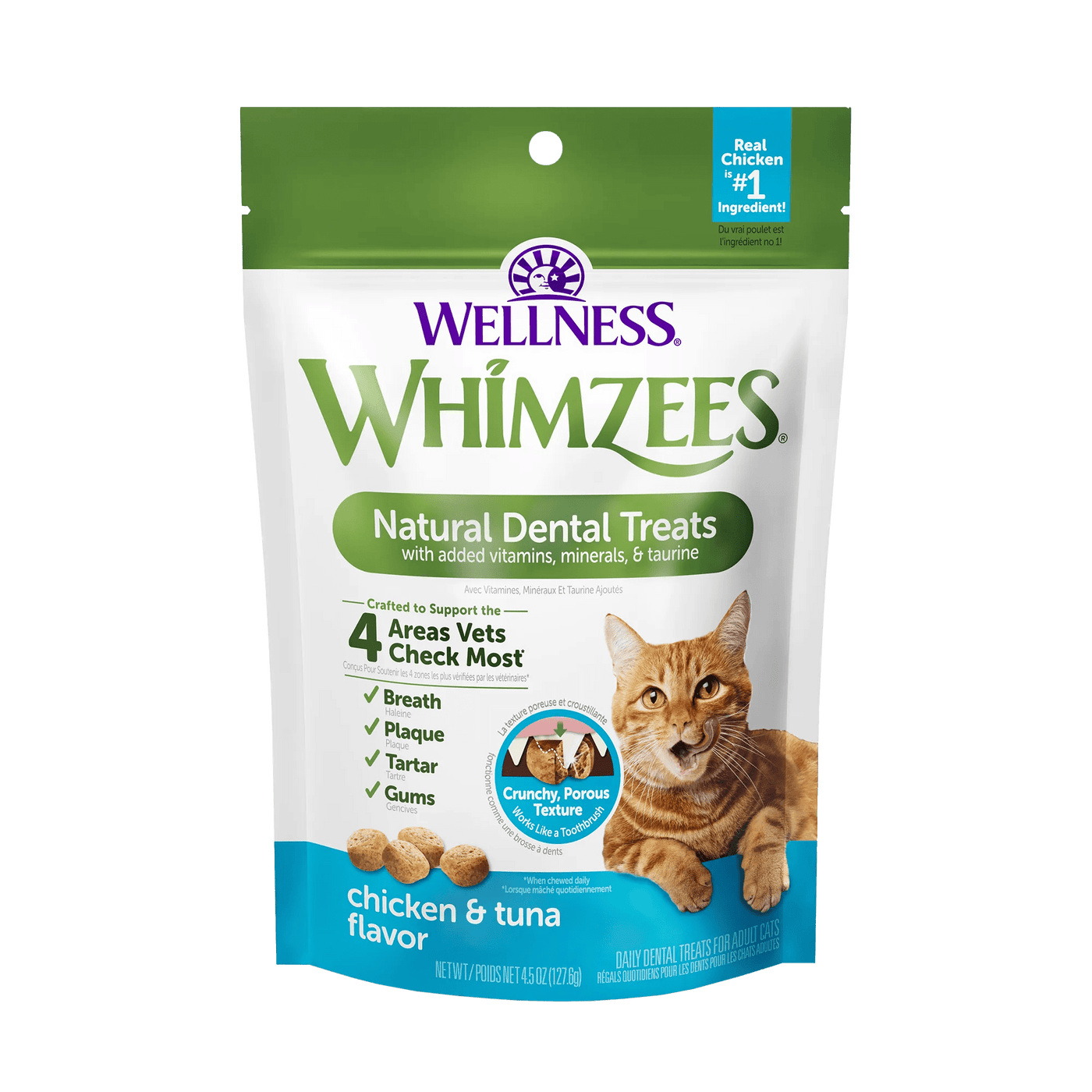 Dental Treats Chicken & Tuna Flavor 2oz - Cat Treat - Whimzees - PetToba-Whimzees