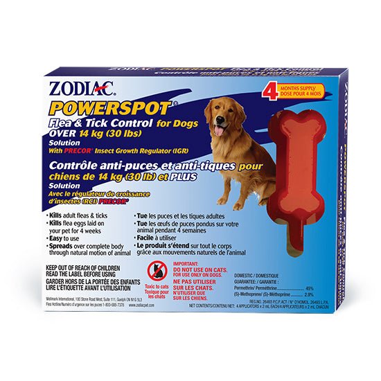 Dog Powerspot Over 30 lb - Flea & Tick Control - Zodiac - PetToba-Zodiac