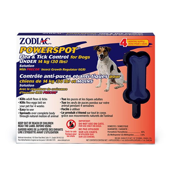 Dog Powerspot Under 30 lb - Flea & Tick Control - Zodiac - PetToba-Zodiac