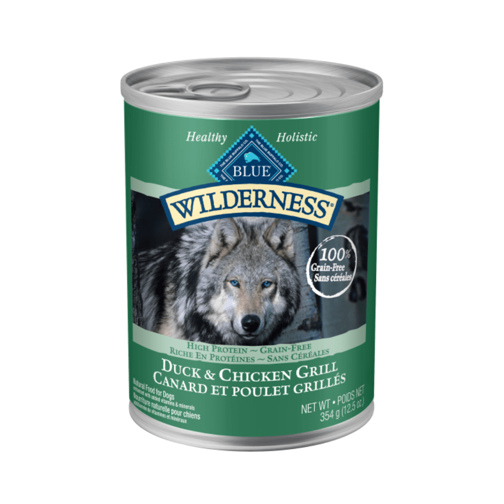 Duck and Chicken Grill Grain Free 12.5 oz Cans - Wet Dog Food - Blue Buffalo