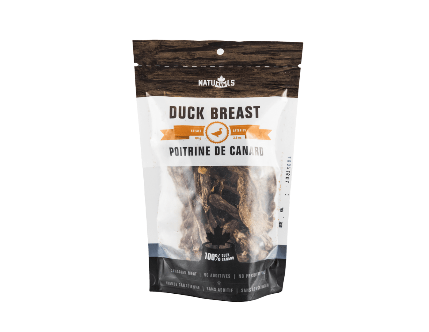 Duck Breast 80g - Dehydrated/Air-Dried Dog Treats - Naturawls - PetToba-Naturawls