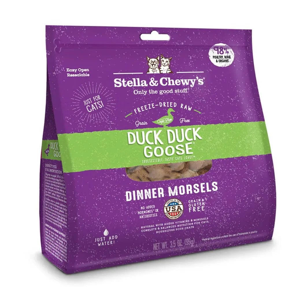 Duck Duck Goose Dinner Morsels - Freeze-Dried Raw Cat Food - Stella & Chewy's - PetToba-Stella & Chewys