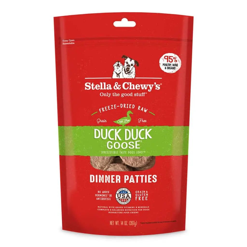 Duck Duck Goose Freeze Dried Raw Dinner Patties - Freeze Dried Raw Dog Food - Stella & Chewy's - PetToba-Stella & Chewys