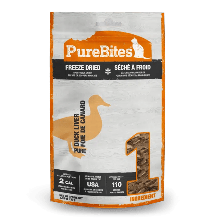 Duck Liver Freeze Dried Cat Treats - PureBites
