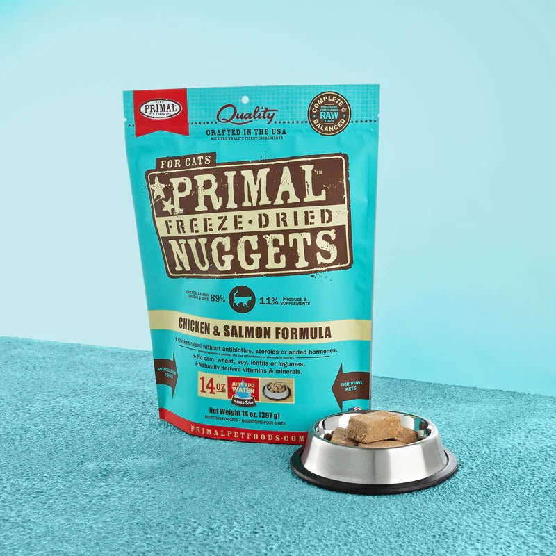 Feline Freeze-Dried Nuggets Chicken & Salmon - Freeze Dried Raw Cat Food - Primal - PetToba-Primal Pet Foods