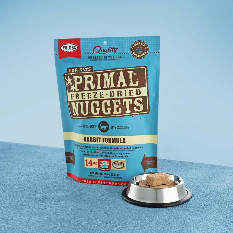 Feline Freeze-Dried Nuggets Rabbit - Freeze Dried Raw Cat Food - Primal - PetToba-Primal Pet Foods