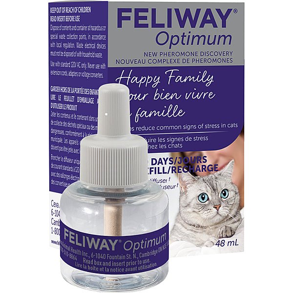 FELIWAY Optimum 30 Day Diffuser Refill for Cats-48ml
