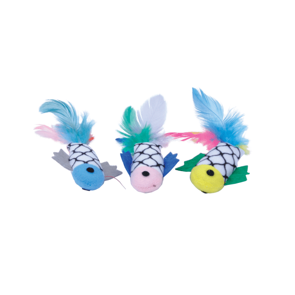 Fish With Feathers - Cat Toy - Coastal