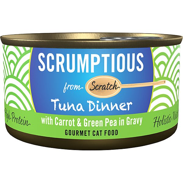 Flaked Red Meat Tuna - Tuna, Carrot and Green Peas - Dinner in Gravy - Wet Cat Food - Scrumptious