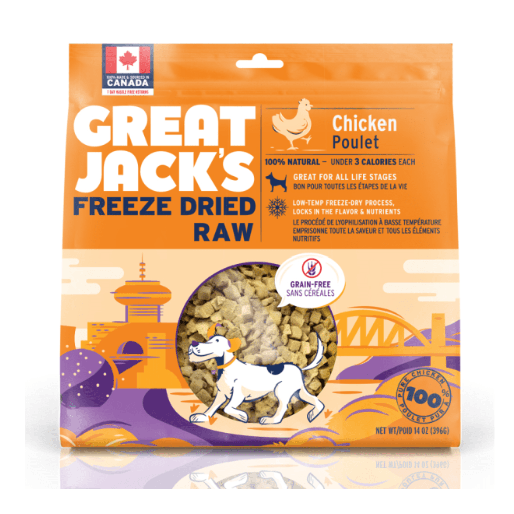 Freeze-Dried Raw Chicken Dog Treats - CLEARANCE - Great Jacks - PetToba-Great Jacks