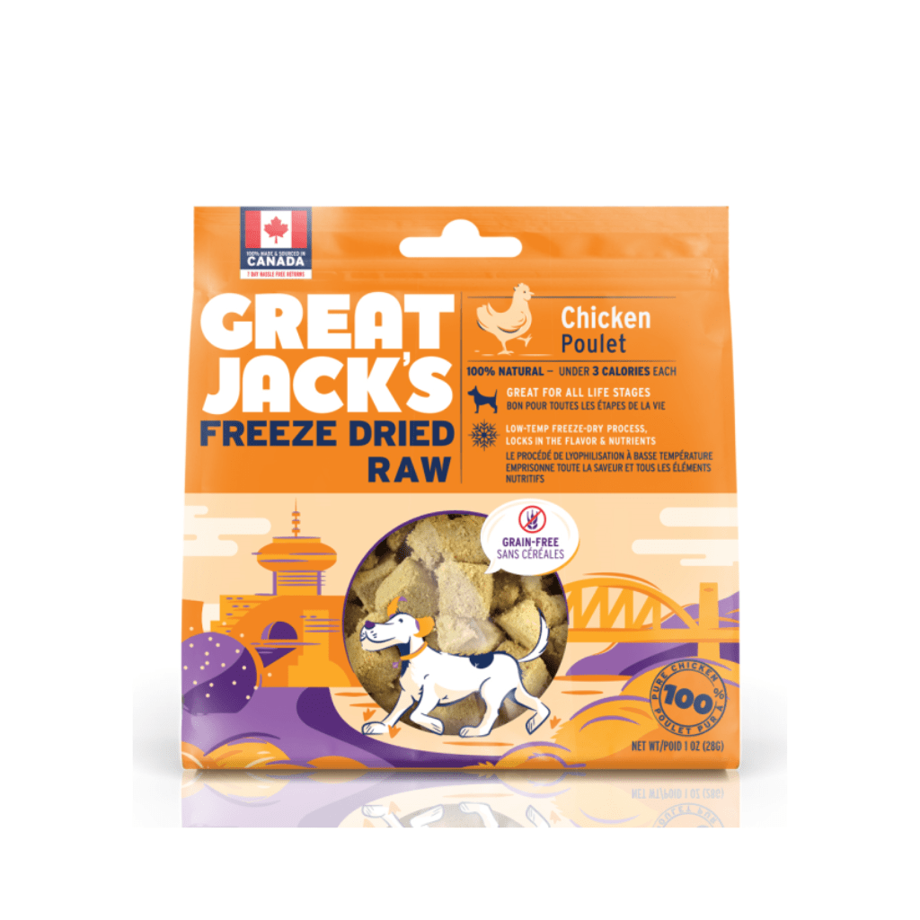 Freeze-Dried Raw Chicken Dog Treats - Great Jacks - PetToba-Great Jacks