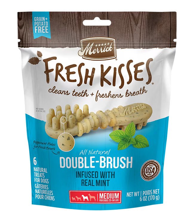 Fresh Kisses Mint - For Medium Dogs - Dog Treat - Merrick - PetToba-Merrick