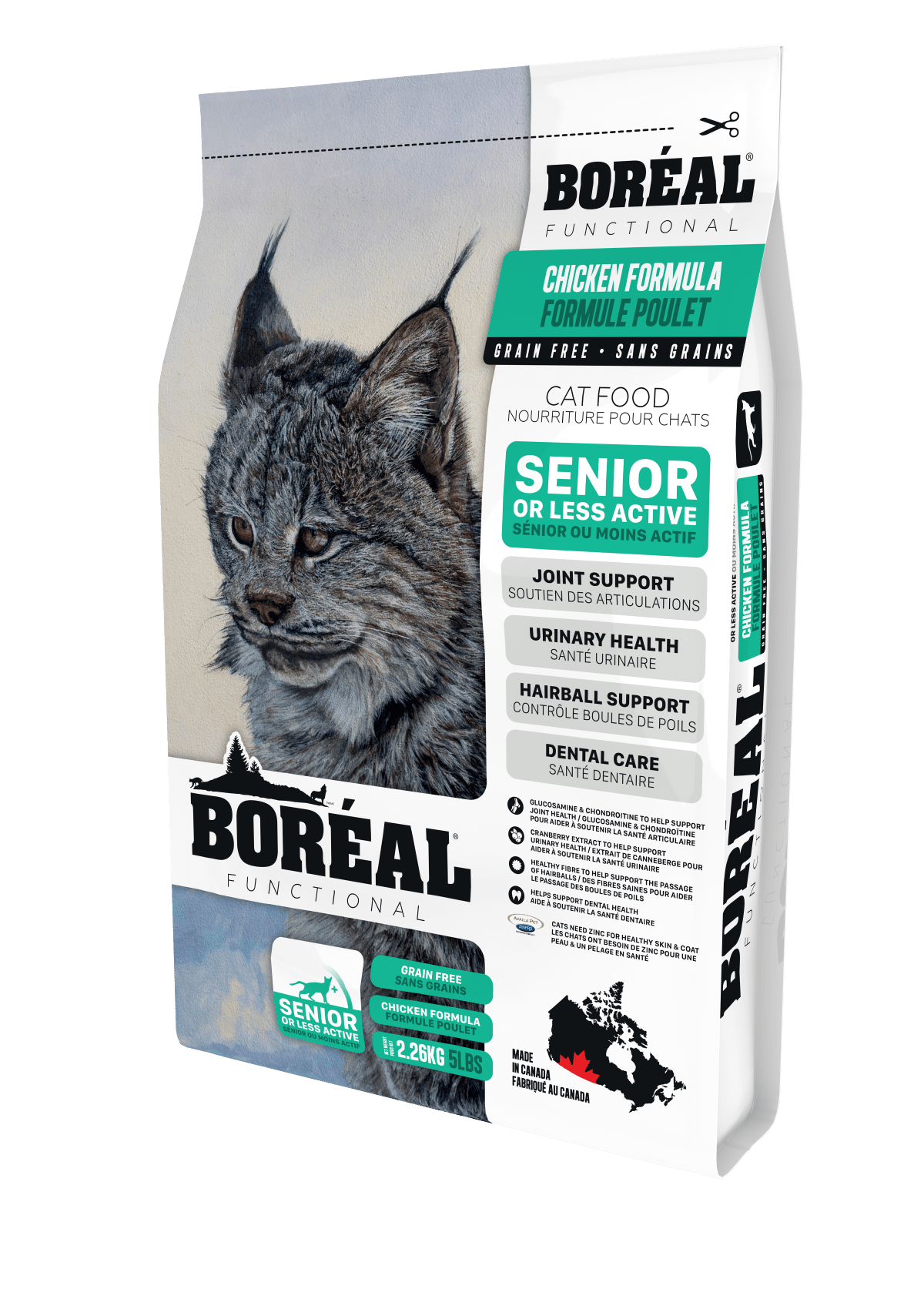 Functional Senior And Less Active Cat - Dry Cat Food - BORÉAL