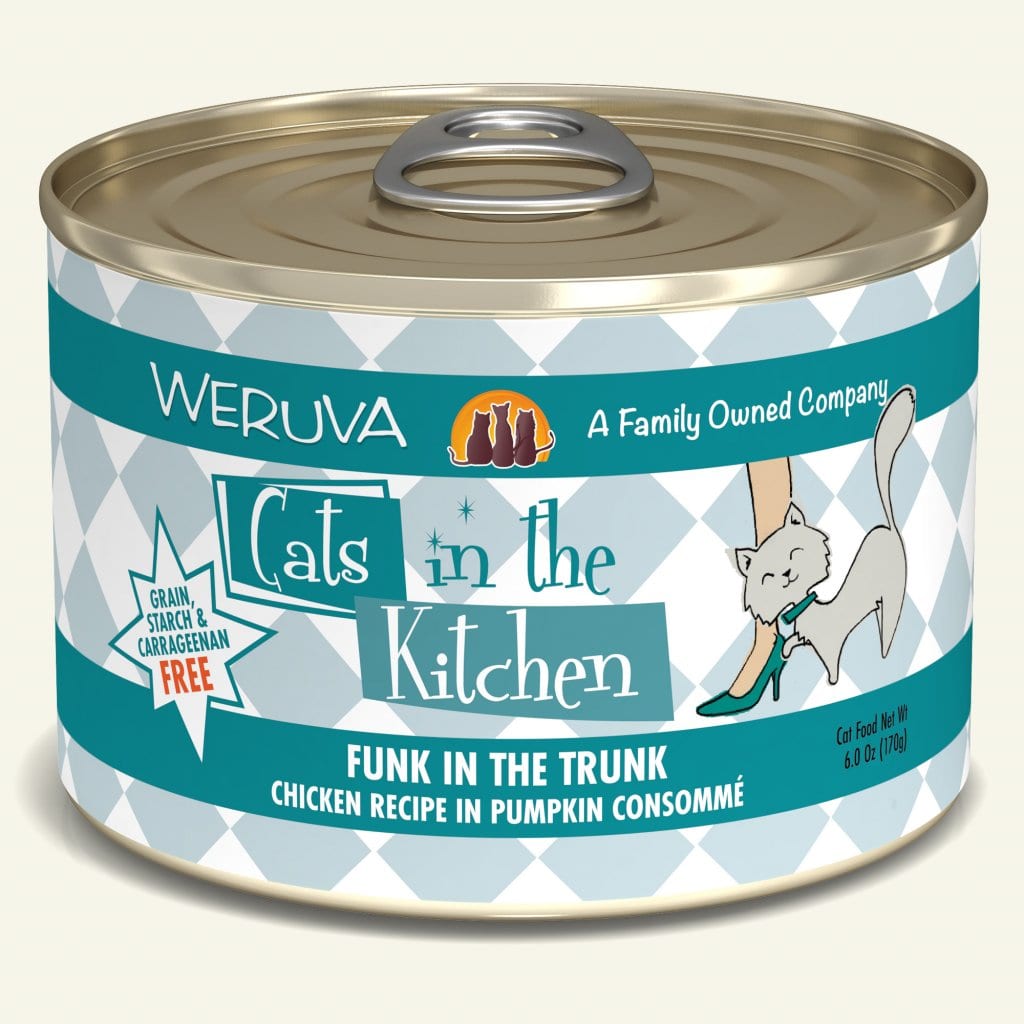 Funk in the Trunk (Chicken Recipe in Pumpkin Consommé) Canned Cat Food (3.2 oz Can/6 oz Can) - Cats in the Kitchen - PetToba-Cats in the Kitchen