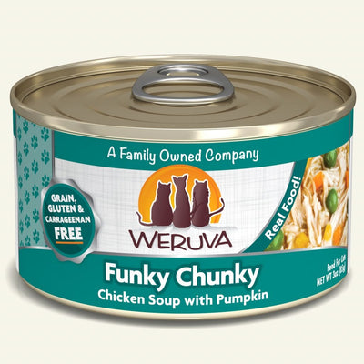 Funky Chunky (Chicken Soup with Pumpkin) Canned Cat Food (3.0 oz Can/5.5 oz Can) - Weruva - PetToba-Weruva