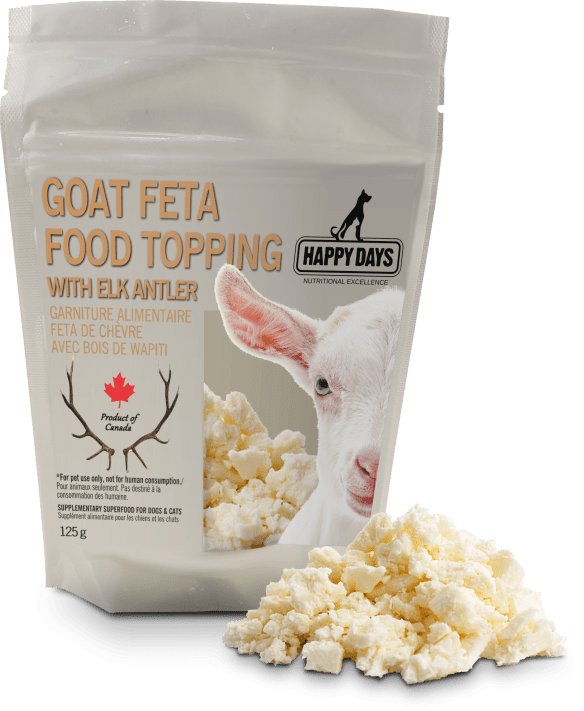Goat Feta Food Topping with Elk Antler - Happy Days - PetToba-Happy Days