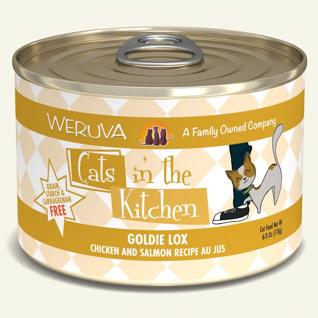 Goldie Lox (Chicken and Salmon Recipe Au Jus) Canned Cat Food (3.2 oz Can/6 oz Can) - Cats in the Kitchen - PetToba-Cats in the Kitchen