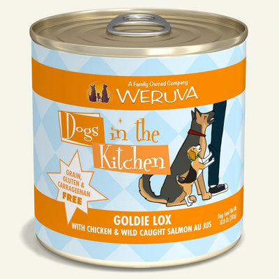 Goldie Lox (Chicken & Wild-Caught Salmon Au Jus) Canned Dog Food 10 oz. - Dogs in the Kitchen - PetToba-Dogs in the Kitchen