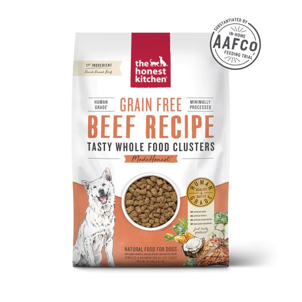 Grain Free Beef Clusters - Dry Dog Food - The Honest Kitchen
