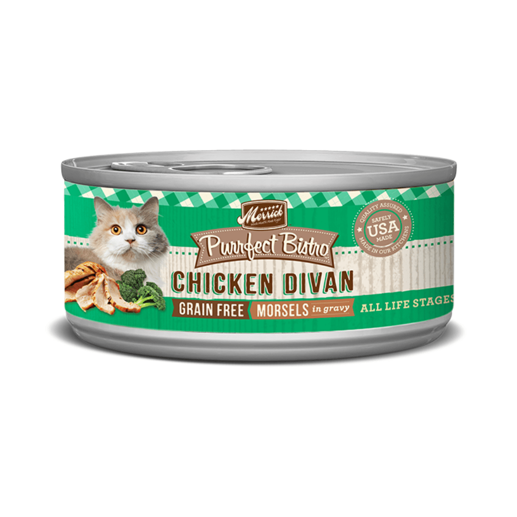 Grain Free Chicken Divan Morsels  Wet Cat Food 5.5 oz - Merrick
