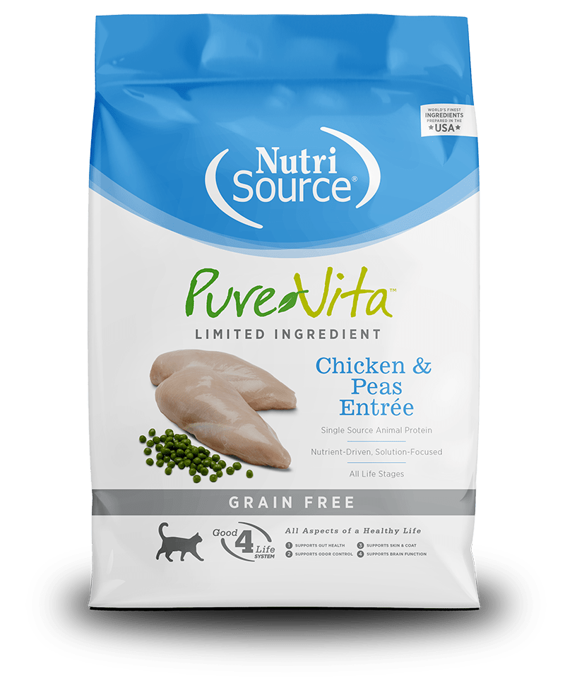 Grain-Free Chicken & Peas Entrée - Dry Cat Food - NutriSource - PetToba-NutriSource