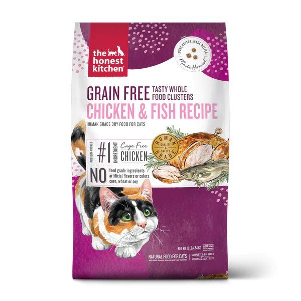 Grain Free Chicken & Whitefish Clusters - Dry Cat Food - The Honest Kitchen - PetToba-The Honest Kitchen