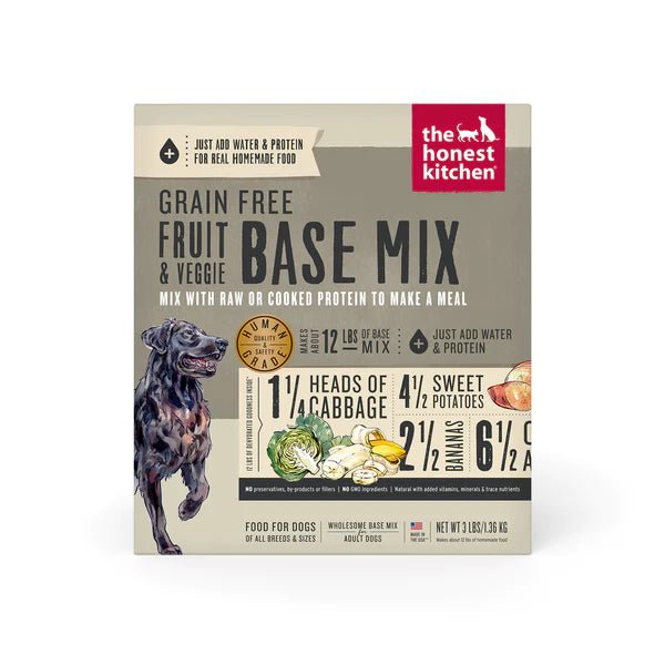 Grain Free Fruit & Veggie Base Mix - Dehydrated/Air-Dried Dog Food - The Honest Kitchen