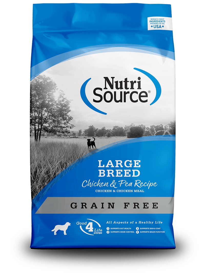 Grain-Free Large Breed Chicken & Pea Recipe - NutriSource - Dry Dog Food - PetToba-NutriSource