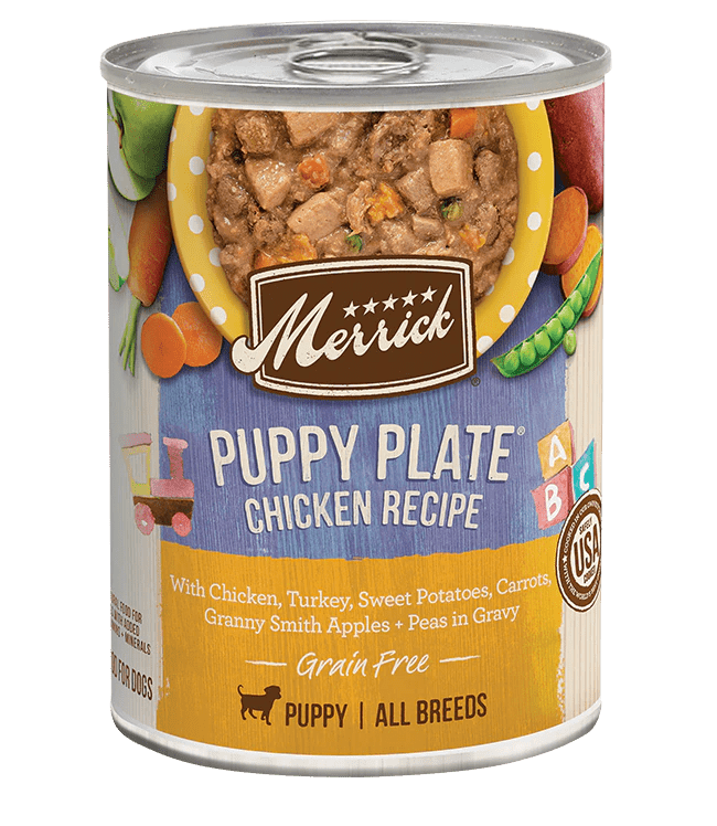 Grain Free Puppy Plate Chicken Recipe in Gravy - Wet Dog Food - PetToba-Merrick