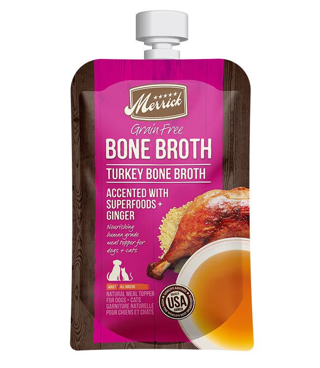 Grain Free Turkey Bone Broth - Dog Topper - Merrick
