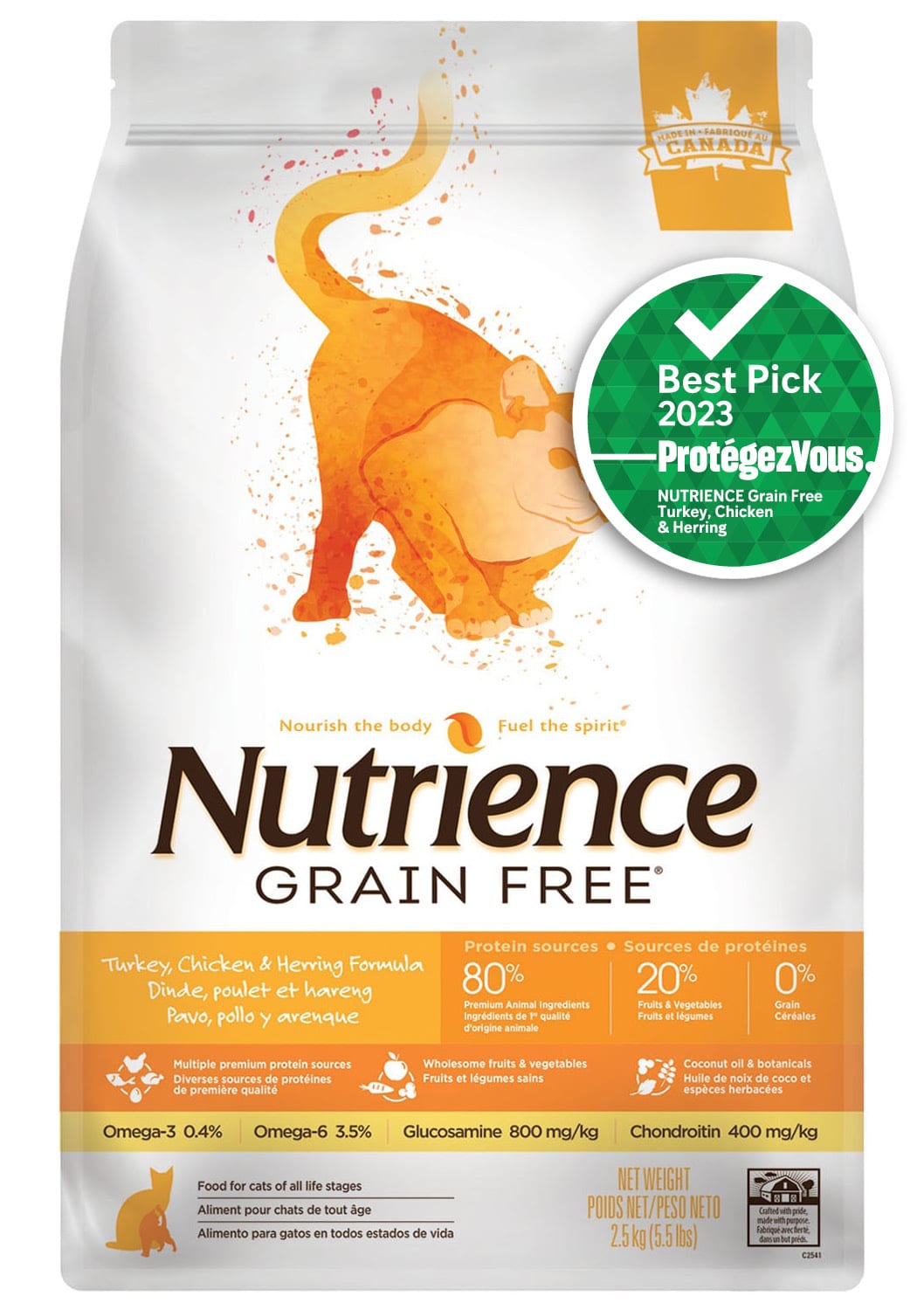 Grain Free Turkey, Chicken & Herring Formula - Dry Cat Food - Nutrience - PetToba-Nutrience