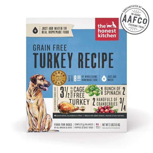 Grain Free Turkey - Dehydrated/Air-Dried Dog Food - The Honest Kitchen