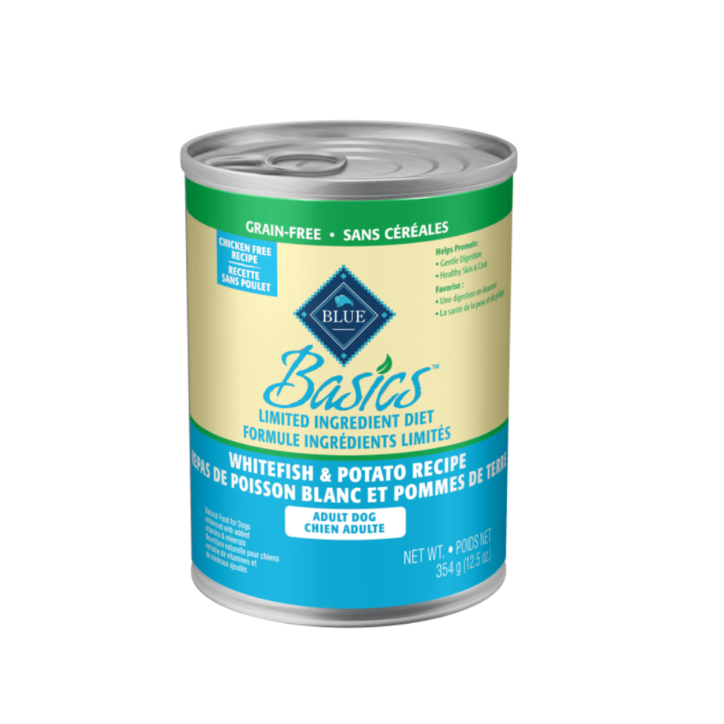 Grain-Free Whitefish and Potato Recipe 12.5 oz Cans - Wet Dog Food - Blue Buffalo