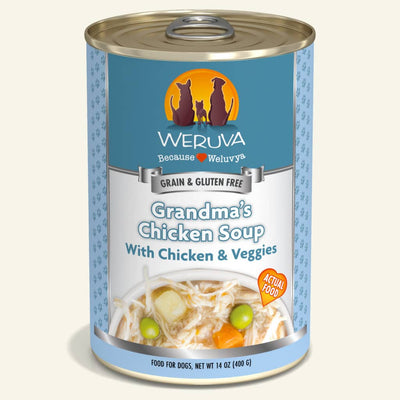 Grandma’s Chicken Soup with Chicken & Veggies (14.0 oz Can) Wet dog food - Weruva - PetToba-Weruva