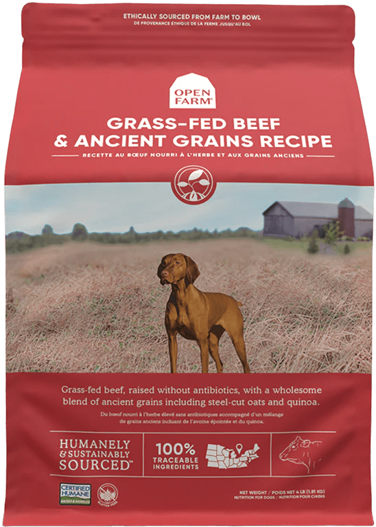 Grass-Fed Beef & Ancient Grains - Dry Dog Food - Open Farm - PetToba-Open Farm