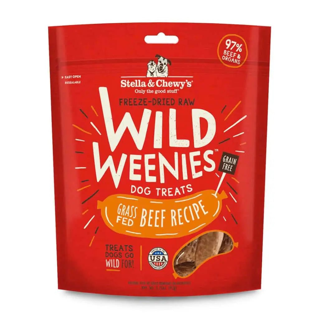 Grass-fed Beef Wild Weenies - Freeze Dried Raw Dog Treats - Stella & Chewy's - PetToba-Stella & Chewys