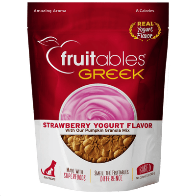 Greek Strawberry Yogurt Crunchy Dog Treats - Fruitables