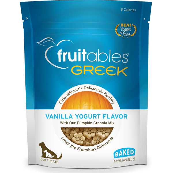 Greek Vanilla Yogurt Crunchy Dog treats 198 g - Fruitables