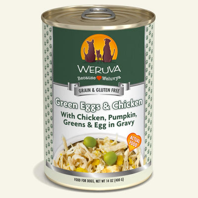 Green Eggs & Chicken 12/14 oz Wet dog food - Weruva - PetToba-Weruva