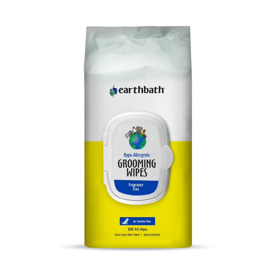 Grooming Wipes Hypo-Allergenic 100 ct - earthbath