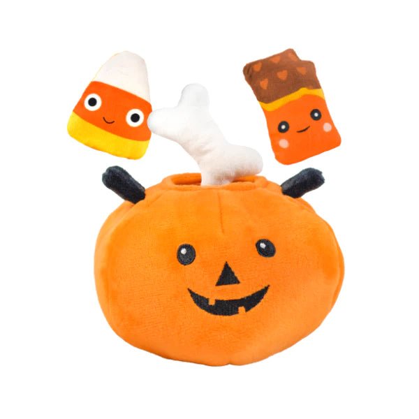 Halloween Trick or Treat Pumpkin with Candy 10" - Patchworkpet - PetToba-Patchpetwork