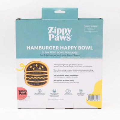 Happy Bowl Slow Feeder Hamburger - ZippyPaws - PetToba-ZippyPaws