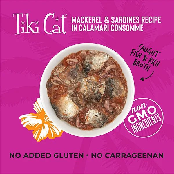 Hawaiian Grill GF Makaha Mackerel Sardine Calamari (2.8 | 6.0) Wet Cat food - Tiki Cat - PetToba-Tiki Cat