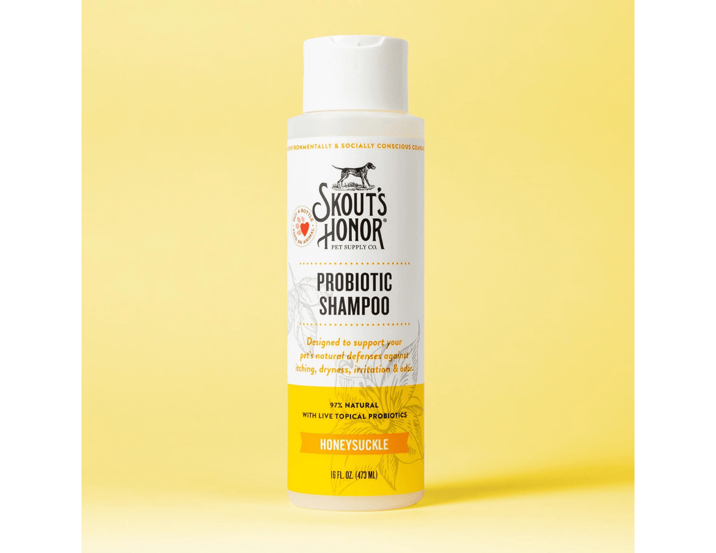 Honeysuckle Probiotic Dog/Cat Shampoo - Skout's Honor - PetToba-Skout's Honor