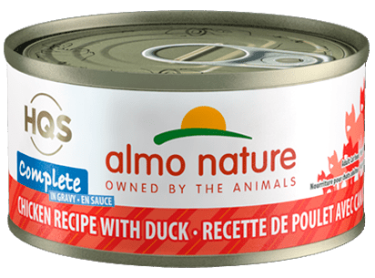HQS Complete Chicken Recipe With Duck In Gravy - Wet Cat Food - almo nature