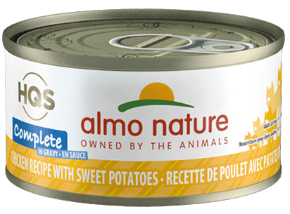 HQS Complete Chicken Recipe With Sweet Potatoes In Gravy - Wet Cat Food - almo nature