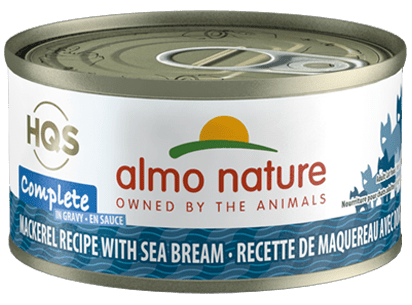 HQS Complete Mackerel Recipe With Sea Beam In Gravy - Wet Cat Food - almo nature - PetToba-Almo Nature